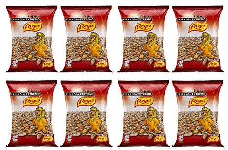 FRUTOS SECOS REYES Pipas de Girasol Naturales con Sal León 125 Gr x Caja 8 Unidades