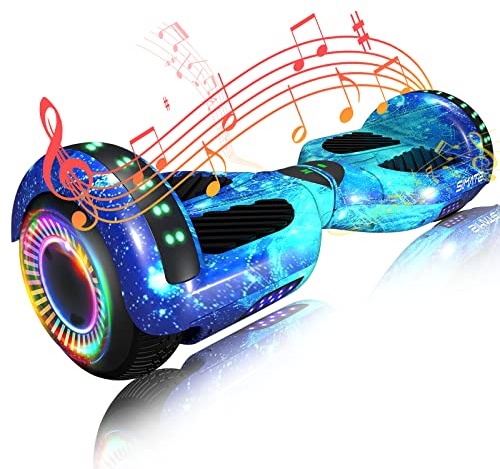 SIMATE Hoverboard, Bluetooth All Terrain Hover Boards with LED Lights and APP Control, Gifts for Kids Adults Girls Boys, for All Ages