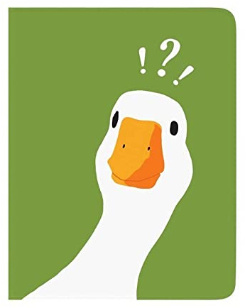 NagpintS E-Reader-Hülle für Kindle Oasis 10. Generation – 2019 und 9. Generation – 2017 erschienen PU-Lederhülle – Doubt Duck auf Grün