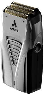 Andis 17260 TS-2 Pro Foil Lithium Titanium Foil Shaver, Cord/Cordless, Smooth Shaving Rasoio Cordless con Caricabatterie, Grigio