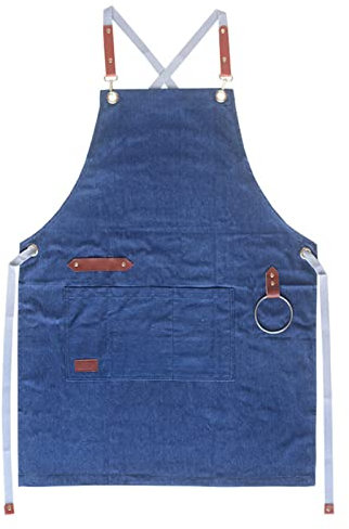 BATTTX Arbeitsschürze Herren,Robuste Werkzeugschürze for Männer, Arbeitsschürze Mit Werkzeugtaschen for Küche, Garten, Keramik, Werkstatt, Garage Und Mehr