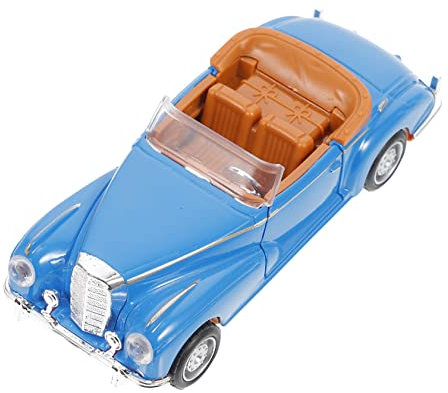 STOBOK 1 Stück Legierung Auto Modell Vintage Wohnkultur Weihnachten Rot LKW Dekoration Legierung Auto Ornament Kleinkind Legierung Party Liefert Blau LKW