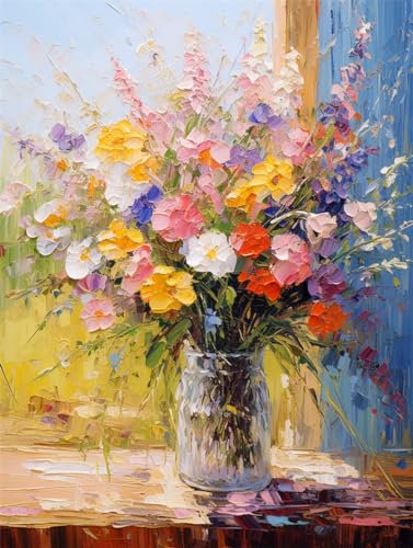 Arte figurativa su tela Serie di dipinti ad olio bellissimi fiori,50*70cm Quadri Moderni Stampa su tela con Pittura Quadri su tela Quadro decorativo per soggiorno salotto camera da letto cucina uffic