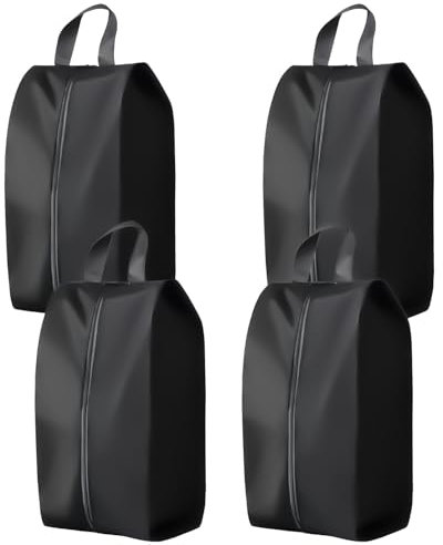 Acboor Reise Schuhbeutel, 4 Set Wasserfeste Schuhbeutel Schuhsack Koffer Schmutzabweisender Schuhsack Reise Schuhtasche mit Reißverschluss für Schuhe,42 * 24cm