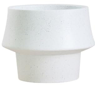 GUERNSEY Fioriere vasi da fiori in stile minimalista moderno, leggeri vasi da fiori in cemento per interni ed esterni, adatti per erbe e fiori (dimensioni: M)