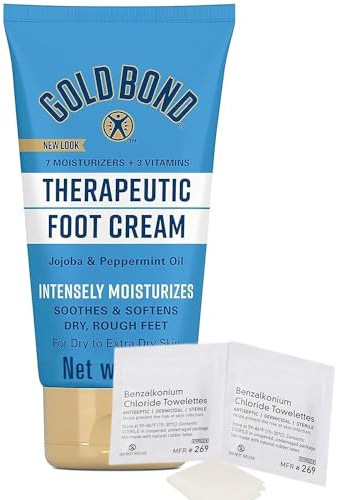 RadianceAura Signature Foot Cream Bundle and RadianceAura BZK Antiseptic Towelettes + 1 pack of Foot Cream, Triple Action Relief 4oz (118 ml).