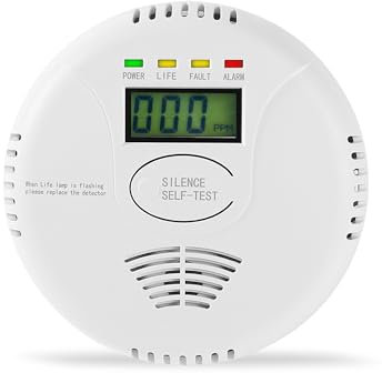 Carbon Monoxide Detectors Battery Powered, AGSMXSYG Carbon Monoxide Alarm with Digital Display, CO Detector Alarms Monitor Battery Operated for Home,RV & Kitchen