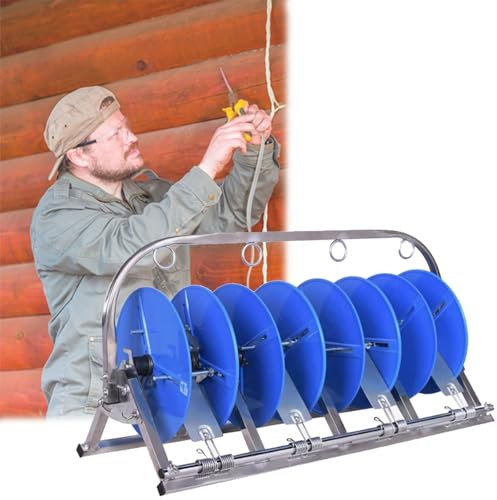 wire reel rack Electrician Wire Spool Holder, Carrete Para Alambre/Wire Pulling Tools For Wire Puller And Pipe Spools, Wiring Spool Dispenser Bulk Cable Stand - Electrical Industrial & Retail Use(L-7
