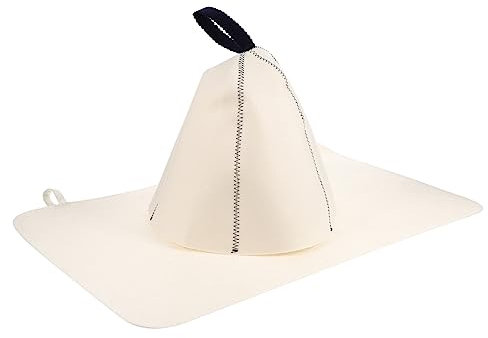 YARNOW 1 Satz Saunahut aus Filz Bucht Saunazubehör Luxus Fischerhüte für Männer Wintermützen für Damen Cowgirl-Hut Filzsaunamütze duschhauben groß Badekappen verdickter Saunahut gefühlt