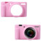 Gosknor Camera Case for Sony ZV-1F/ ZV-1 II/ZV-1M2, Silicone Camera Protective Cover Anti-Scratch Slim Fit Soft Case Sleeve for Camera (Pink)
