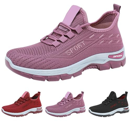 Baskets pour femme - Légères - Orthopédiques - Chaussures de course - Sportives - Slip On - Respirantes - Loisirs - Tennis - Fitness - Jogging - Marche