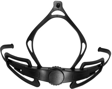 Sistema di fissaggio universale per casco con fibbia di bloccaggio della testa, cinghia regolabile per ciclismo, pattinaggio, sci