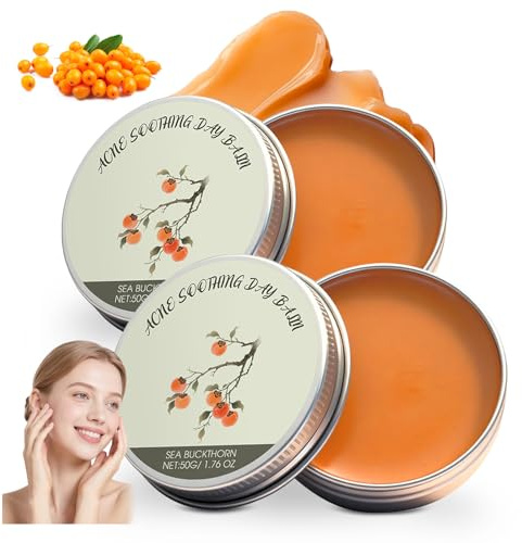 gokszeud 2PC Organics Acne Killer Day Balm, Natural Botanical, Reduces Skin Imperfections, Suitable for Face, Body and Back