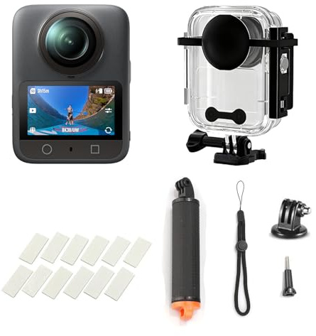 DJI Osmo 360 Standard Combo mit Wassersportkit, 8K 360° Kamera mit 1-Zoll Sensor, Wasserfestes Case, Schwimmgriff & Anti-Beschlag Einsätze, 120MP Fotos, Action Cam & Vlog Kamera für Reisen und Sport