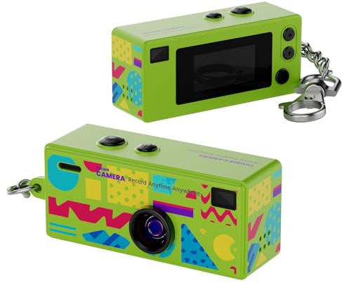G6 Thumb Camera | Mini Keychain Digital Camera | 1080P HD Video Recorder With 0.96 LCD | 130° Wide Angle Pocket Cameras | Portable Wearable Vlog Cameras For Teens Adults