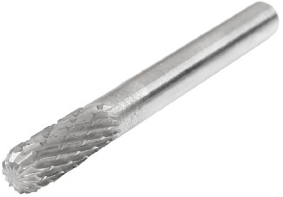 sourcingmap Fraise Rotative lime cylindrique en carbure de tungstène à double coupe de 6 mm x 16 mm