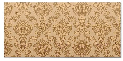 banjado Magnettafel Metall 78 x 37cm - beschreibbare Magnettafel - Metall Pinnwand als Memoboard - Magnetwand Küche, Büro, Kinderzimmer Grau inkl. 4 Magnete & Montageset - Motiv Tapete Beige