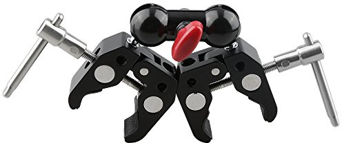 CAMVATE Artikulation Magic Arm mit 2 Super Clamp Krabbe Zange Clip