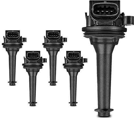 Frankberg 5x Zündspule Zündmodul Kompatibel mit C70 I 2.0L-2.5L 1998-2005 S60 I 2.4L-T5 2000-2009 S80 2.0L-2.9L 1998-2006 V70 I V70 II XC70 Cross Country Replace# 9125601