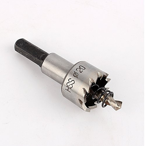 20mm HSS Lochsäge für Holz Metall Alu Rohr Kunststoff, Edelstahl Metallbohrer Lochschneider, Heavy Duty Lochbohrer