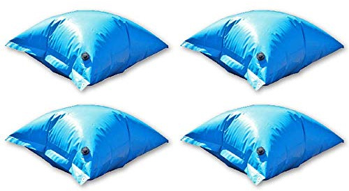 ESTA Poolshop 4 x Poolkissen Premium PVC für Winterabdeckplane blau aufblasbare Luftkissen | Beste Qualität