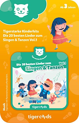 tigermedia tigercard Die 20 besten Lieder zum Singen & Tanzen Kinder Bewegung Spaß tigerbox Hörbox Hörspiel Hörbücher Musik im Kinderzimmer