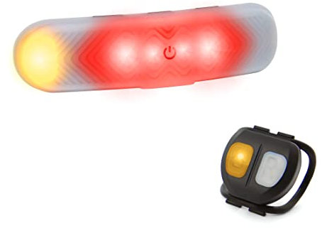 Blinxi Detachable Wireless Bicycle Helmet Light for Scooter with Right/Left Turn Signals - Remote Control on Handlebars - USB Rechargeable