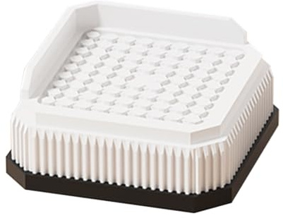 Anti-Vibrations-Waschmaschinenunterstützung Schwingungsdämpfer Unterlage Vibrationsdämpfer Gummi Füße Anti-Walk-Fußpolster fürTrockner, Kühlschrank, Sofa, Tables, 4er Set (weiß,7.6x7.6x2.6cm)
