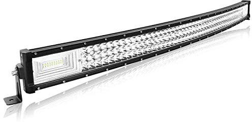 Willpower 42 Zoll 107CM 540W Led Arbeitsscheinwerfer Bar Gebogen Led Scheinwerfer 12V 24V Wasserdicht Flutlicht Spot Led Bar für Offroad Auto Traktor Zusatzscheinwerfer Rückfahrscheinwerfer Lightbar