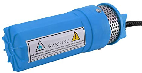 12V DC Solar Powered Well Water Pump 6.5L Submersible Deep Well Pump For Pond Blue