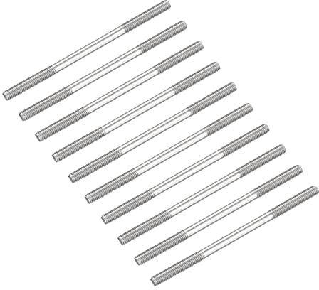 METALLIXITY 10Stk Beidseitige Stiftschraube M6 90mm 304 Edelstahl Stabschraube für Haushalt