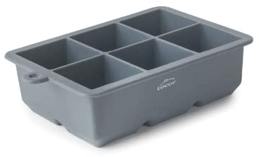 Lacor 63339 - Cubitera para Hielo, Cubitera Silicona Ice XL, 6 Cubitos | En silicona flexible, para un uso práctico y profesional en cocina; libre de BPA, aporta un acabado cuidado a tu presentación