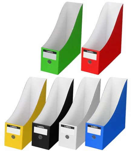 Operitacx 6stücke Teiliges Bunter Dokumentenhalter Für Schreibtisch Praktischer Organizer Für Bücher Zeitschriften Und Für Büro Und Studium Einfache Leicht Zu