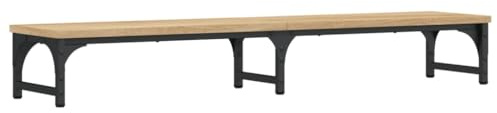 vidaXL Skärmställ sonoma-ek 105x23x15,5 cm konstruerat trä, datorställ, bildskärmsställ för stationär dator, skrivbordshöjare, tangentbordsställ