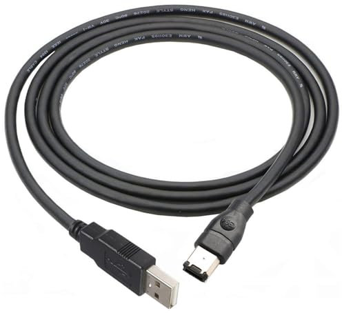 CHAKAE Firewire IEEE 1394 6 Pines Macho A USB 2,0 A Macho Cable convertidor Adaptador 1,8 m/3/4,5 m para conectar Tarjetas de Sonido
