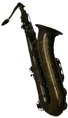 Schüler-Saxophon Tenor-Saxophon, Vermessingt, Schwarz, Bb-Stimmung, Professionelles Musikinstrument Mit Koffer-Mundstück