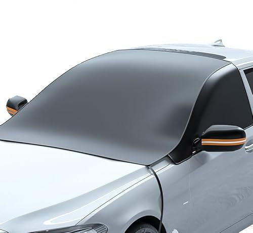 MOOWI Frontscheibenabdeckung Auto für VW Multivan T6, Scheibenabdeckung Winter Windschutzscheibe Autoscheibenabdeckung Faltbare gegen Frost Schnee EIS