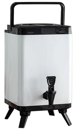 Isolierter Getränkespender aus Edelstahl,6L/8L/10L/12L Thermobehälter für Heiß- und Kaltgetränke,kommerzielle Lebensmittelqualität mit Zapfhahn,für heißen Tee, Kaffee, Restaurant, Getränkeladen
