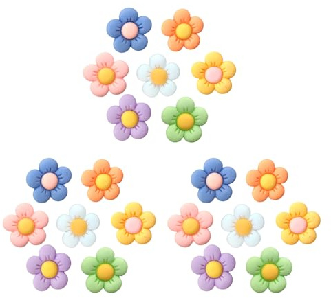 21 Crocs Blumen Anstecker und Charms - Schuh Dekorationen mit Knöpfen für Crocs-Armband