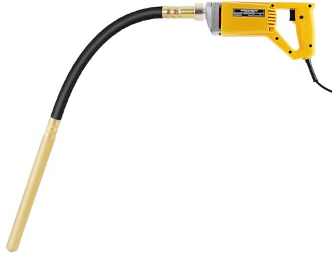 Elektrischer Betonrüttler Flaschenrüttler 850W, Hand - Betonvibrator Rüttelflasche, Schlauchlänge 1m, Betonverdichter für Straßenbau, Brückenbau