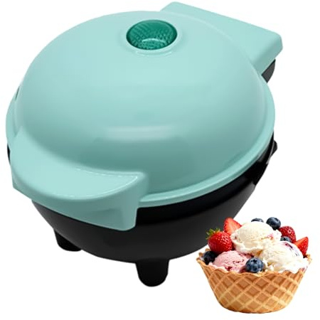 Tyinerc Gaufrier à Cornets | avec Revêtement Antiadhésif 350W | Machine À Gaufres Pour Cornets De Glace | pour Cuisine Maison Restaurant Commercial Anniversaire Noël Fête Vacances