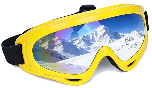 JIfengan Ski Goggles Snowboard Goggles - UV Adjustable Riding Offroad Protective Goggles, Cycling Motorcycle ATV Glasses For Youth Men Women Kids
