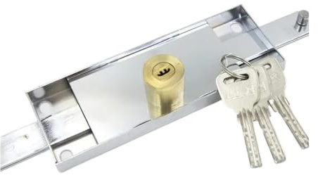 Serratura Di Sicurezza For Porta A Rulli, Serratura Antifurto For Saracinesca, Serratura Di Sicurezza For Serranda, Ferramenta For Garage, Installazione Centrale O Inferiore
