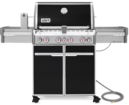 Weber Summit E-470 4-Burner Natural Gas Grill, Black