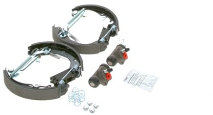 Bosch KS581 Kit Super Pro - hintere Trommelbremsenset - ein vormontiertes Set, zwei Radbremszylinder, vier Bremsbacken