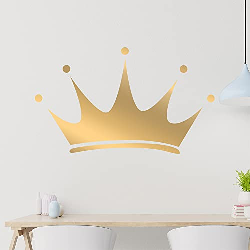 Königs Krone Wandtattoo in 6 Größen - Wandaufkleber Wall Sticker - Dekoration, Küche, Wohnzimmer, Schlafzimmer, Badezimmer
