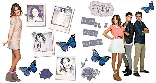 Disney Sticker sdc052 Violetta Dekoration des Hauses Disney Violetta Silber 30 x 40 cm