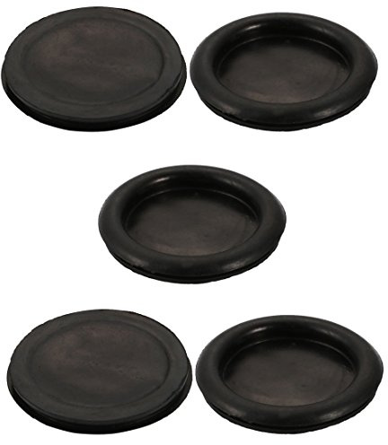 Sourcingmap 5pcs Wire Protective Grommets Black Rubber 70mm Dia Single Side Grommets