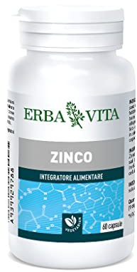Erba Vita Integratore Alimentare Zinco - 60 Capsule
