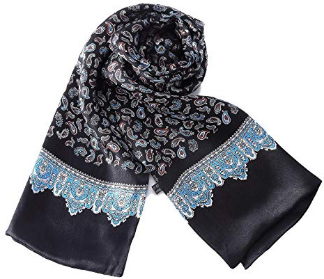 YangtzeStore Long Charmeuse Satin Silk Scarf for Men